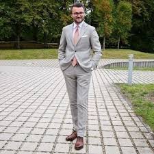 Light brown or tan shoes are too informal for charcoal suits, and darker brown shades may look like you're trying to match the color of your suit but falling short. Grey Suit With Brown Shoes Dressy Summer Outfits 324 Ideas Outfits Lookastic