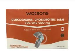WATSONS GENERICS, Glucosamine, Chondroitin, MSM 300/240/300mg 1 Capsule |  Watsons Philippines