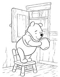 Winnie the pooh with honey coloring bear. Online Coloring Pages And Coloring Winnie The Pooh And The Honey Honey