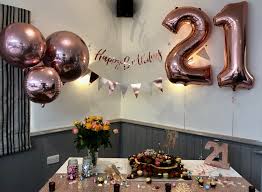 21st Birthday Party At Home Ideas Rose Gold 21st Birthday Set Up Rosegold Gingerray 21 Party 21st Birthday Decorations Birthday Decorations At Home 21st Party Decorations