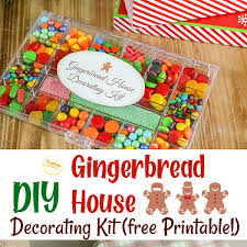 Candy and sprinkles and edible delights of all colors, shapes, textures and sizes! Super Easy Diy Gingerbread House Decorating Kit Free Printable