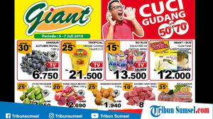 Katalog promo jsm giant weekend produk pilihan minggu ini. Katalog Promo Jsm Giant Hari Ini 5 7 Juli 2019 Minyak Goreng Tropical 2l Rp 21 500 Tribun Sumsel
