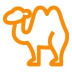 This sturdy hoofed mammal is a symbol of the ability to overcome difficulties no matter what — so the emoji is sometimes used in this meaning, though, less often than in its direct one. Two Hump Camel Emoji