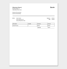 Free download contractor quote template basic. Quotation Templates Download Free Quotes For Word Excel And Pdf