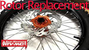 Motorcycle Brake Rotor Replacement Youtube