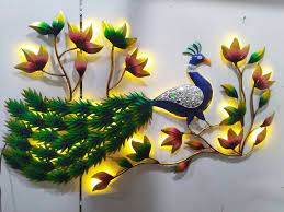 Maybe you would like to learn more about one of these? Colourful Horizontal Metal Peacock Led Wall Art Led Wall Art Online Wall Art Wall Art