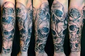 Tribal hand tattoo designs for women. The Meaning Of Skull Sleeve Tattoos Skull Sleeve Skull Sleeve Tattoos Skull Tattoo Flowers
