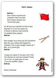 Chanson Petit Chinois De Denis Couvreur Illustree A Imprimer Apprenez Le Chinois Chine Maternelle Chinois