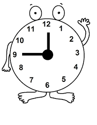 This clock worksheet needs no coloring. Free Printable Clock Coloring Pages For Kids