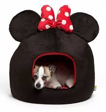 Minnie Mouse Dog Cat Cave House Bed Collection Disney Micro Fiber Polka Dot Bow Ebay Cat Bed Pet Bed Pet Mice
