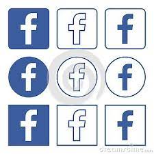 Facebook Logo Blue Icons On White Background Facebook Icons Icon Icon Set