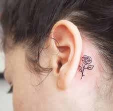 Paws as a behind the ear tattoo look cute. 150 Sensuous Inner Behind The Ear Tattoos Ultimate Guide June 2021
