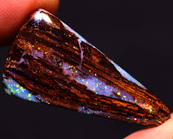 Gem Fire Australian Opal Polished Koroit Boulder Opal Wood Pendant Ring  Cabochon Gemstone AOH-4321 - Etsy
