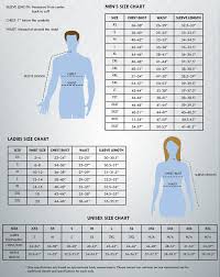 size chart fossa apparel