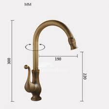 antique brass kitchen faucet brushed