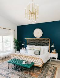 1001 Idees Pour Une Chambre Bleu Canard Petrole Et Paon Sublime Deco Chambre Deco Chambre Parental Deco Chambre Bleu