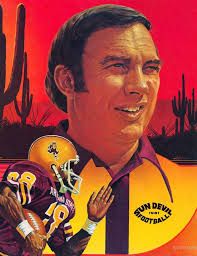 1981 arizona state sun devil football darryl rogers chuck ren artist Row  One Brand Print