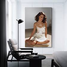 Amazon.com: ZaLiX Sexy Natalie Portman Posters Poster Album Art Decor  Painting Wall Art Canvas Poster Bedroom Decor Poster 16x24inch(40x60cm) ...