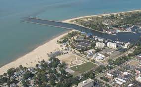 Tiscornia Beach Wedding St Joseph Michigan South Pier Silver Beach County Park St Joseph Michigan Bilder