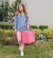 What kind of material are simply southern totes made of? Simply Southern Bag Sweet Southern Charm