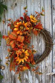 Your front door would garner a lot of attention with any of the charming wreaths from the below collection. 14 Fall Ribbon Wreath Ideas Fall Wreaths Fall Decor Door Decorations