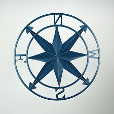 I love a bench in an area like this because it's not fussy and fills up the space and looks neat. 20 Inch Distressed Metal Compass Rose Nautical Wall Decor Indoor Outdoor Walmart Com Walmart Com