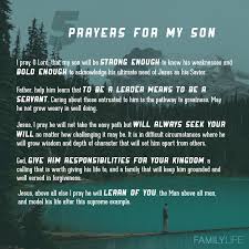 Blessing Birthday Prayer For Son Here Are Five Prayers You Can Pray For Your Daughter And Or Your Son From Familylife You Can Follow T Prayer For My Son Prayer For Son Mother S Prayer For Son