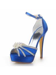 Nuovo scarpe da sposa raso avorio punta aperta tacco a spillo cinturino alla caviglia tacco scarpe da sposa. Mary Jane Scarpe Da Sposa Showdress