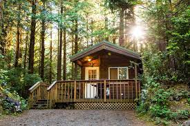 Getting To Stay In A Cabin Like This Easier Than You Think Book Now 100daysofcamping South Jetty Or Cabin Camping Resort Go Glamping