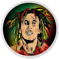 Bob Marley Bath Towel by Mark Ashkenazi