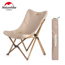 Naturehike Camping Fishing Chair Wood Grain Folding Office Break Or Outdoor Beach Chair Aluminum Bracket Fis Fishing Chair Folding Chair Outdoor Folding Chairs
