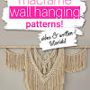 Yarn crafts pattern bohemian decor boho bohemian diy handmade inspiration budget mizi wall hanging unique boho macrame with tassels and knots on natural jute and cotton free. 3