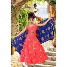 Flower girls maxi dress bridesmaid wedding pageant party princess communion floral boho vintage lace dance gown. Wedding Wear Red And Blue Girls Lehenga Choli Rs 995 Pieces Shree Jee Fashion Id 22439284055