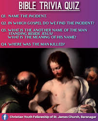 Answer questions about third things in this printable bible trivia quiz. Christian Youth Fellowship Of St James Church Baranagar Good Morning Everyone Again We Are Coming Up With A New Bible Trivia Quiz So We Hope That Again You Going To Support