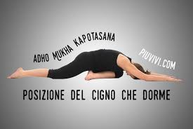 Adho Mukha Kapotasana Posizione Del Cigno Che Dorme Come Si Fa Questa Postura E Quali Sono I Suoi Benefic Nel 2020 Esercizi Di Yoga Esercizi Di Stretching Kapotasana
