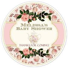 Share the love with baby shower party favors that will make guests smile. Amazon Com 36 Baby Shower Labels Vintage Tea Party Baby Shower Pink Roses Tea Pot Baby Shower Stickers Baby Shower Favors Baby Shower Labels Shabby Chic Handmade