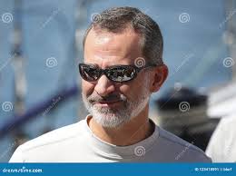 Spain King Felipe in Palma De Mallorca Port Editorial Photo