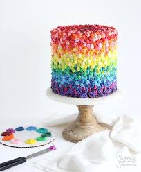 Learn How To Make A Gradient Rainbow Cake With Colorful Buttercream This Cake Decorating Tutorial And Americolor S Nifty Fift Rainbow Cake Colorful Cakes Cake