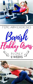 Eliminate Arm Flab With Tricep Exercises With Dumbbells At Home Flabby Arm Workout Arm Workout Exercise