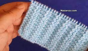 Hem Orgu Modelinin Butununde Hem Orgulerin Yelek Suveter Ve Hirkalarin Lastik Ve Bant Bolumleri Icin Orgu Burmali Las Orgu Yeni Baslayanlar Orgu Double Crochet