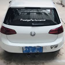 Will the rear window defroster affect the decal on the rear window? Front Windshield Car Windscreen Sticker Design
