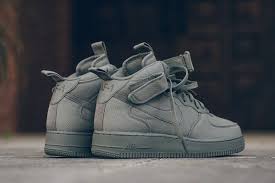 Black And White Nike Air Force 1 Mid Nike Air Force 1 Mid 07 Canvas Dark Stucco Sneaker Magazine Toms Shoes For Men Running Shoes For Men Sneakers