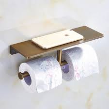 Having enough bathroom towel storage is a common issue many people face. Brushed Gold Wall Mounted Toilet Paper Roll Hanger Bathroom Towel Rack Holder Home Garden Wandegar Home Improvement