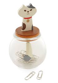 Meow You Re Organized Paper Clip Holder Mod Retro Vintage Desk Accessories Modcloth Com Cute Office Supplies Paper Clips Holder Retro Vintage Desk
