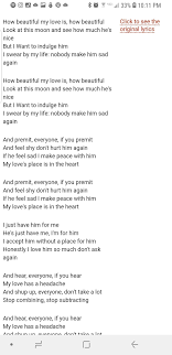 What Pretty Lyrics Minus The Part W The Headache Lol Pretty Lyrics Lyrics Thoughts