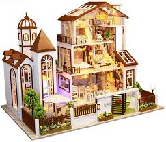 14 kit homes you can buy and build yourself. Fadawe Doll House Miniature Model Building Kits Wooden Furniture Toys Diy Dollhouse Dollhouses Toys Games Ekbotefurniture Com