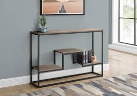 Build a simple narrow sofa table for that space that needs a little extra style. Monarch Specialties Entryway Hallway Sofa Accent 3 Storage Shelves For Livingroom Long Narrow Console Table 48 L Dark Taupe Buy Online In Belize At Belize Desertcart Com Productid 224886734