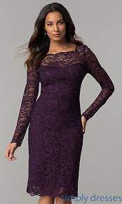 Shop Onyx Eggplant Purple Wedding Guest Dresses At Simplydresses Designer Long Sleeve Elegant Wedding Guest Dress Short Wedding Guest Dresses Aubergine Dress