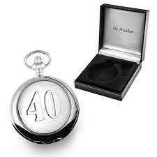 Express her love for him with the beautiful gift she will cherish forever! Mens 40th Ruby Wedding Anniversary Gift Engraved Pocket Watch 40 Years Gifts Ebay