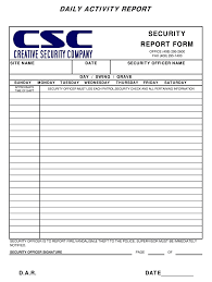 Our security guards make records in daily occurrence books (dobs) that provide an hourly view of each shift and general information that clients may need to be aware of. Security Guard Report Sample Fill Online Printable Fillable Blank Pdffiller